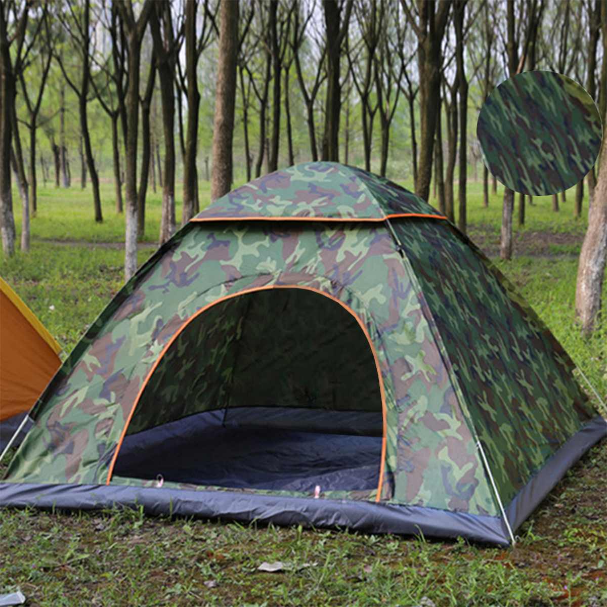 Cheap Goat Tents 3 4Person Outdoor Camping Automatic Quick Open Family Tent Fast Pitch Tent Fit Waterproof Sun Shelter Outdoor Instant Setup Tent   